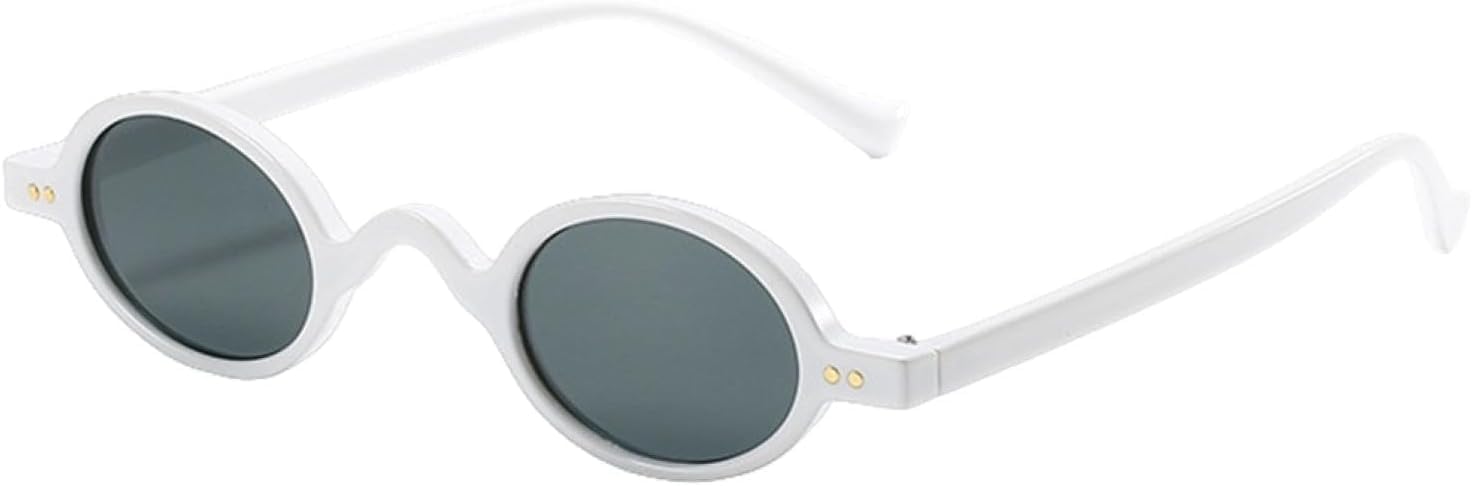 

2027 Маленькие круглые солнцезащитные очки для женщин, винтажные ретро-очки, прозрачные очки для мужчин, панк-очки, модные очки с защитой от УФ-излучения UV400 MTZJH, One Color