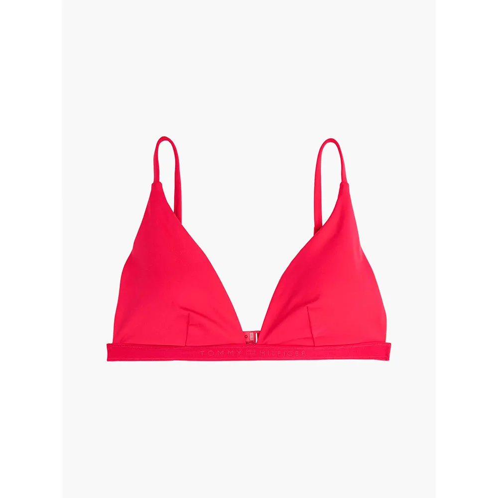 

Топ бикини Tommy Hilfiger Triangle Fixed RP, розовый