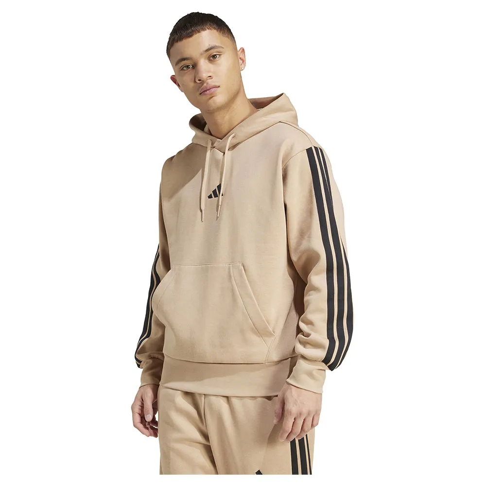 

Худи adidas Essentials 3 Stripes Fleece, бежевый