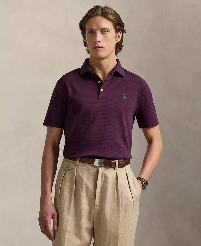 

Мужская классическая поло из мягкого хлопка Polo Ralph Lauren, синий