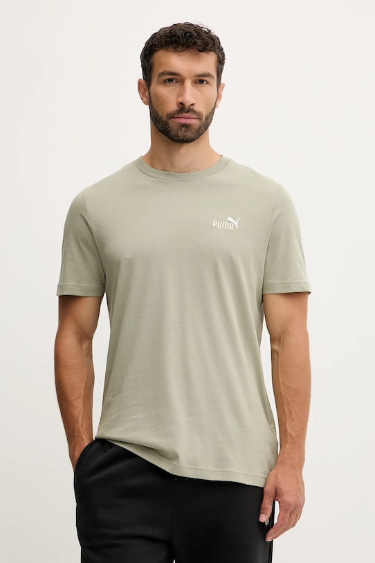 

Хлопковая футболка Puma, зеленый
