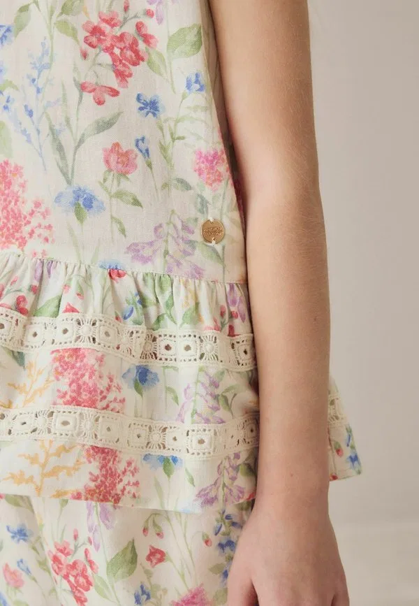 Брюки-Комбинация с баской стандартного кроя Laura Ashley, Multi Elston Garden