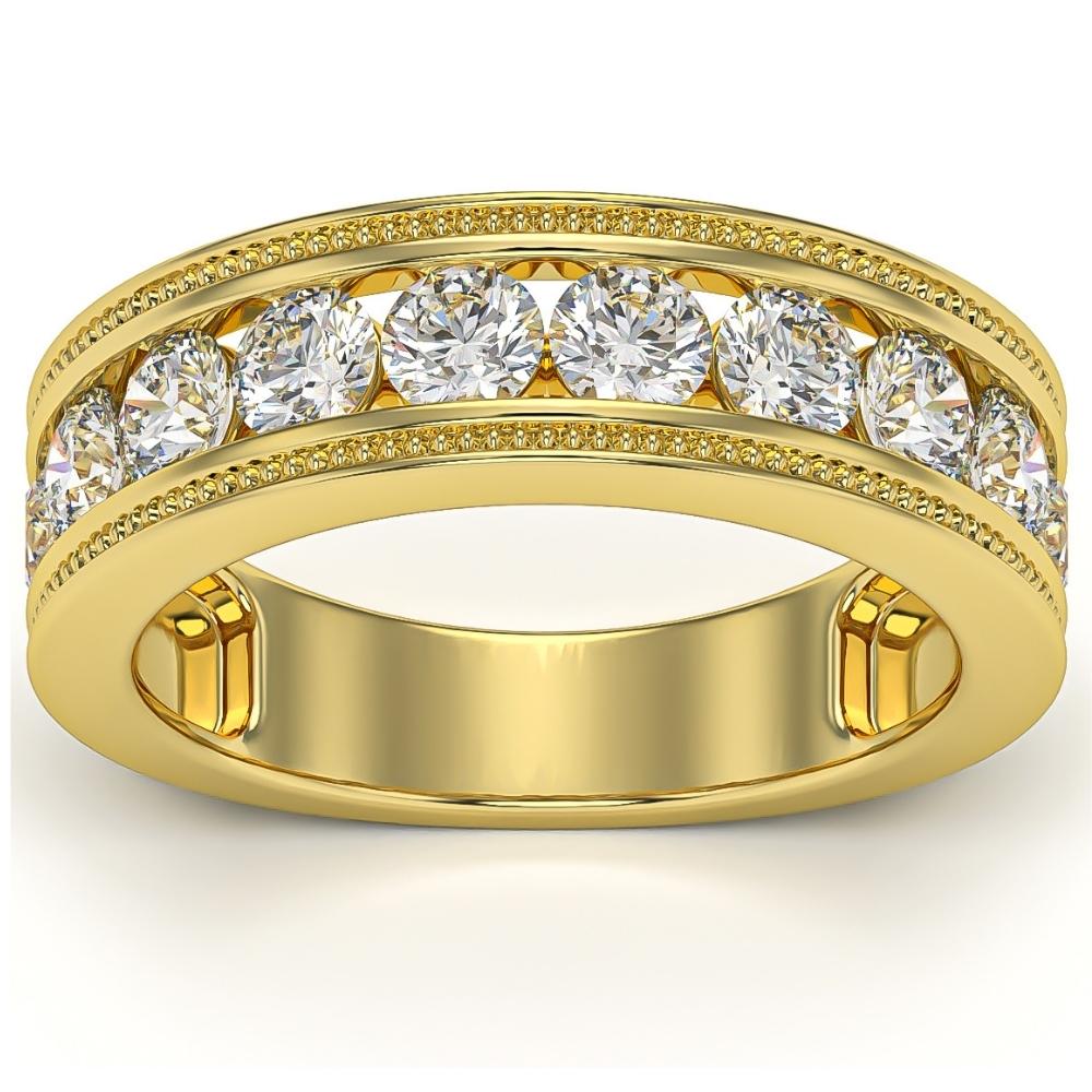 

Мужское кольцо с бриллиантом 1 3/4 карата из 10-каратного белого, желтого или розового золота Pompeii2, 10K Yellow Gold