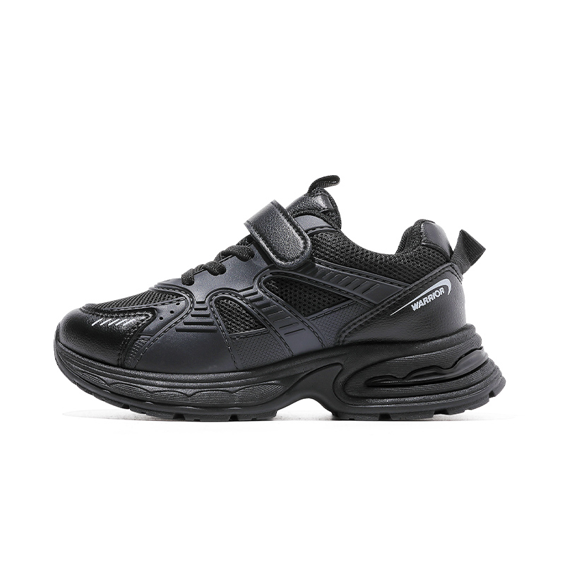 

Устойчивые к истиранию низкие детские повседневные кроссовки Warrior Black Kids'
