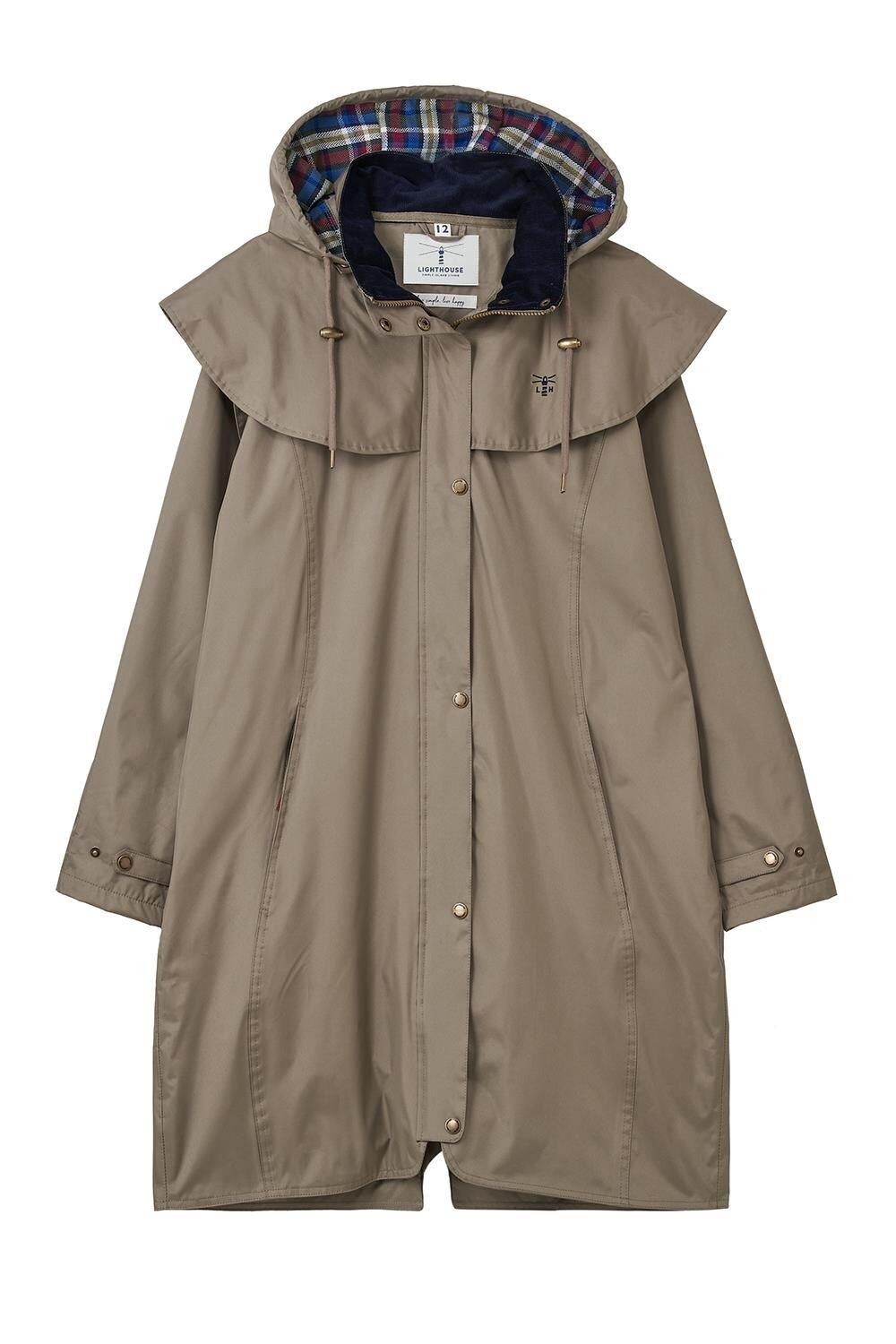

Водонепроницаемый плащ Outrider длиной 3/4 Lighthouse Clothing, бежевый