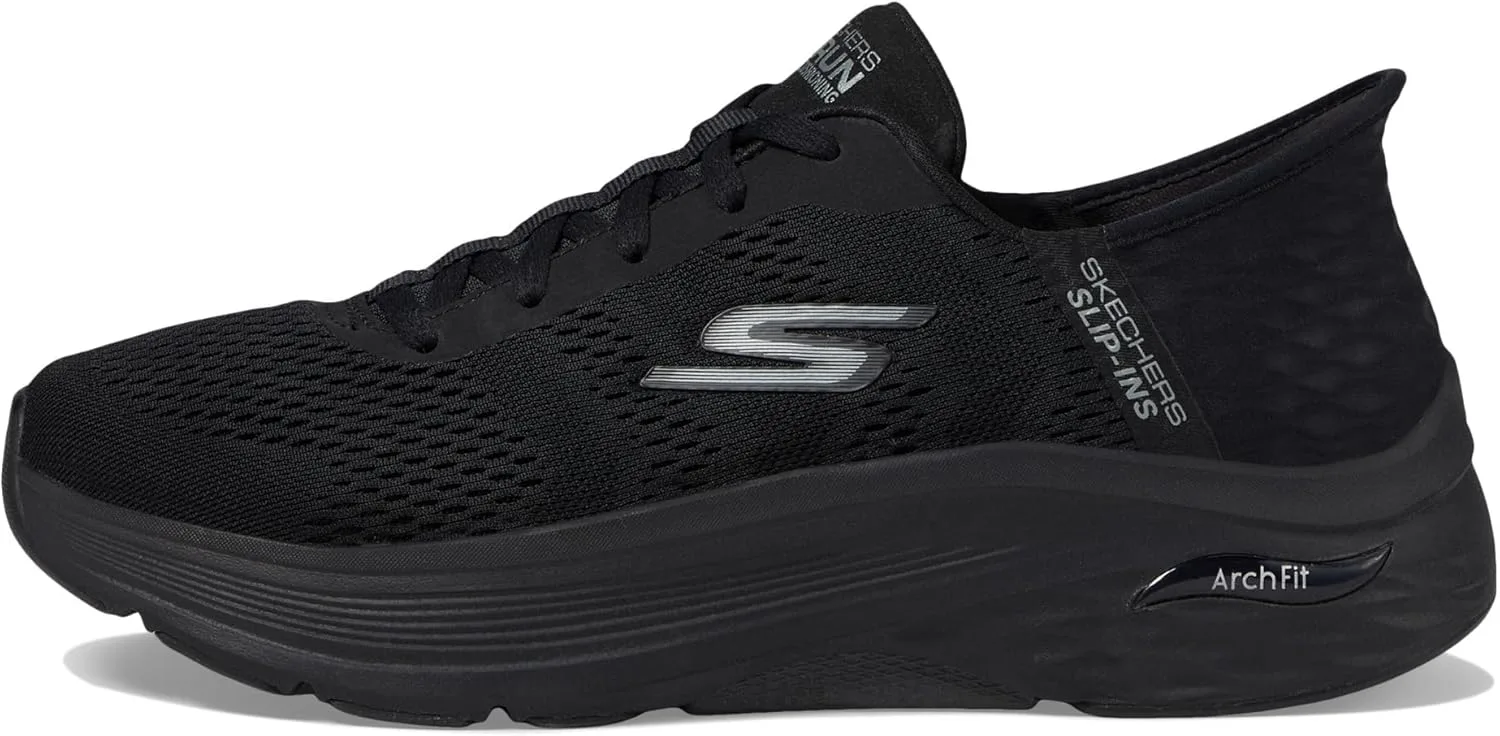 Мужские домашние тапочки Skechers Hands Free: Go Run Max с амортизацией обуви - игровые кроссовки, черный — фото 4