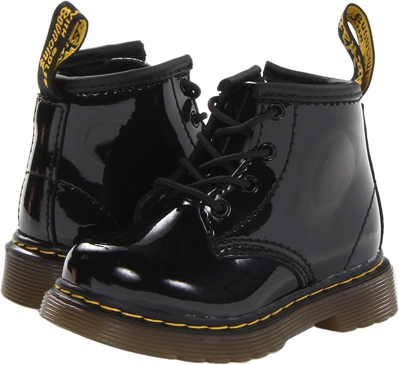 

Ботинки на шнуровке 1460 Infant Brooklee B Lace Up Fashion Boot Dr. Martens, цвет Black Patent Lamper 2