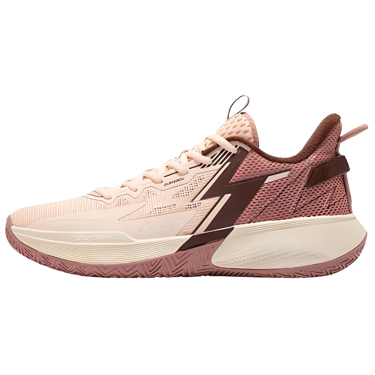 

361° Амортизирующие износостойкие низкие баскетбольные кроссовки мужские розовые, цвет Pink