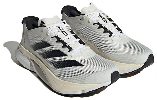 Кроссовки Adidas Adizero Boston 12 Running Shoes 'Cloud White Black Night Metallic', белый — фото 3