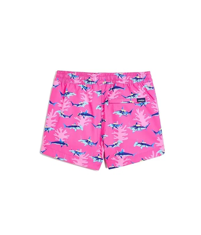 Плавки с акулами Bright Pink/Pattern Base, Chubbies Kids — фото 2