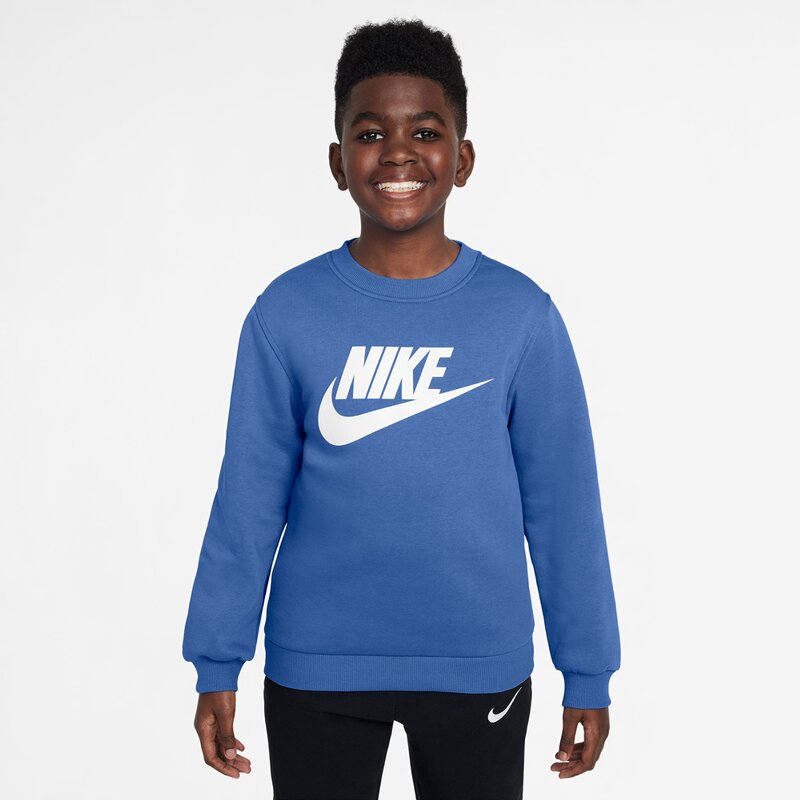 

Sweatshirt k nsw club flc crew ls hbr Nike, белый