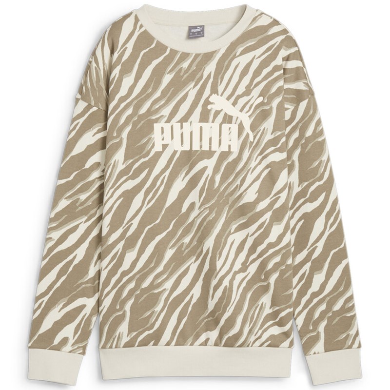 

Женская блузка ess+ Animal aop Crew fl Puma, экрю