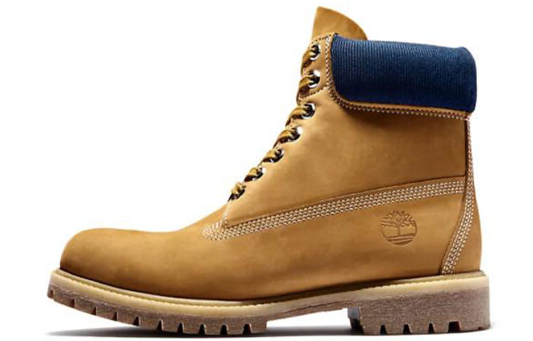 

Ботинки Timberland 6 Inch Premium Waterproof Boots 'Wheat Nubuck Blue Collar'