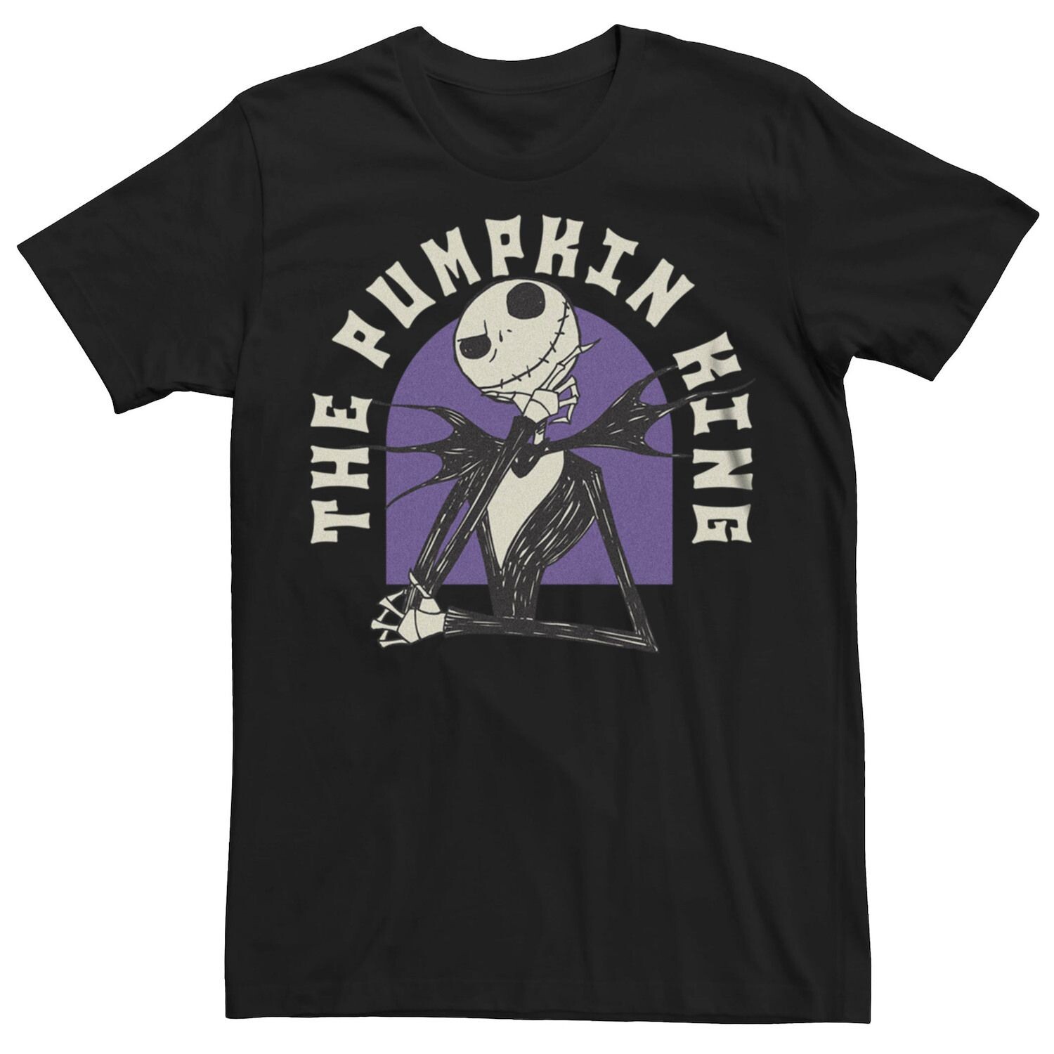 

Мужская футболка Disney's Nightmare Before Christmas с рисунком Джека Тыквенного короля Licensed Character