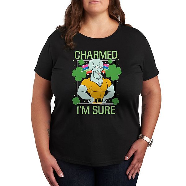 

Футболка с принтом Spongebob Squarepants Charmed I'm Sure Nickelodeon, Black, Черный, Футболка с принтом Spongebob Squarepants Charmed I'm Sure Nickelodeon, Black