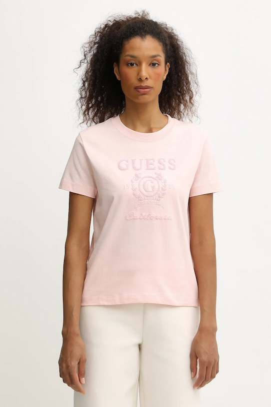

Футболка из хлопка MENA Guess, оранжевый