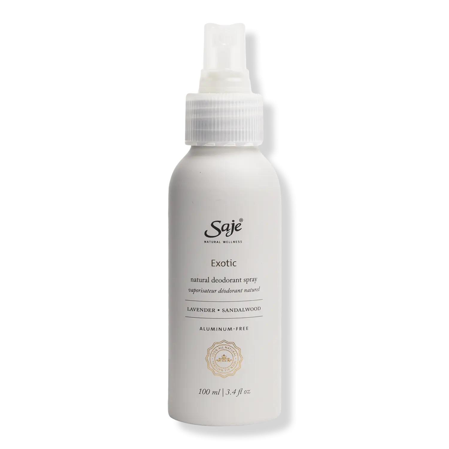

Дезодорант Natural Deodorant Spray Saje Natural Wellness, Exotic (lavender, sandalwood)