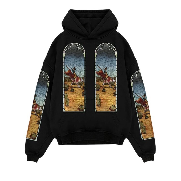 

Худи Who Decides War x EST Gee Stained Glass Hoodie, черный