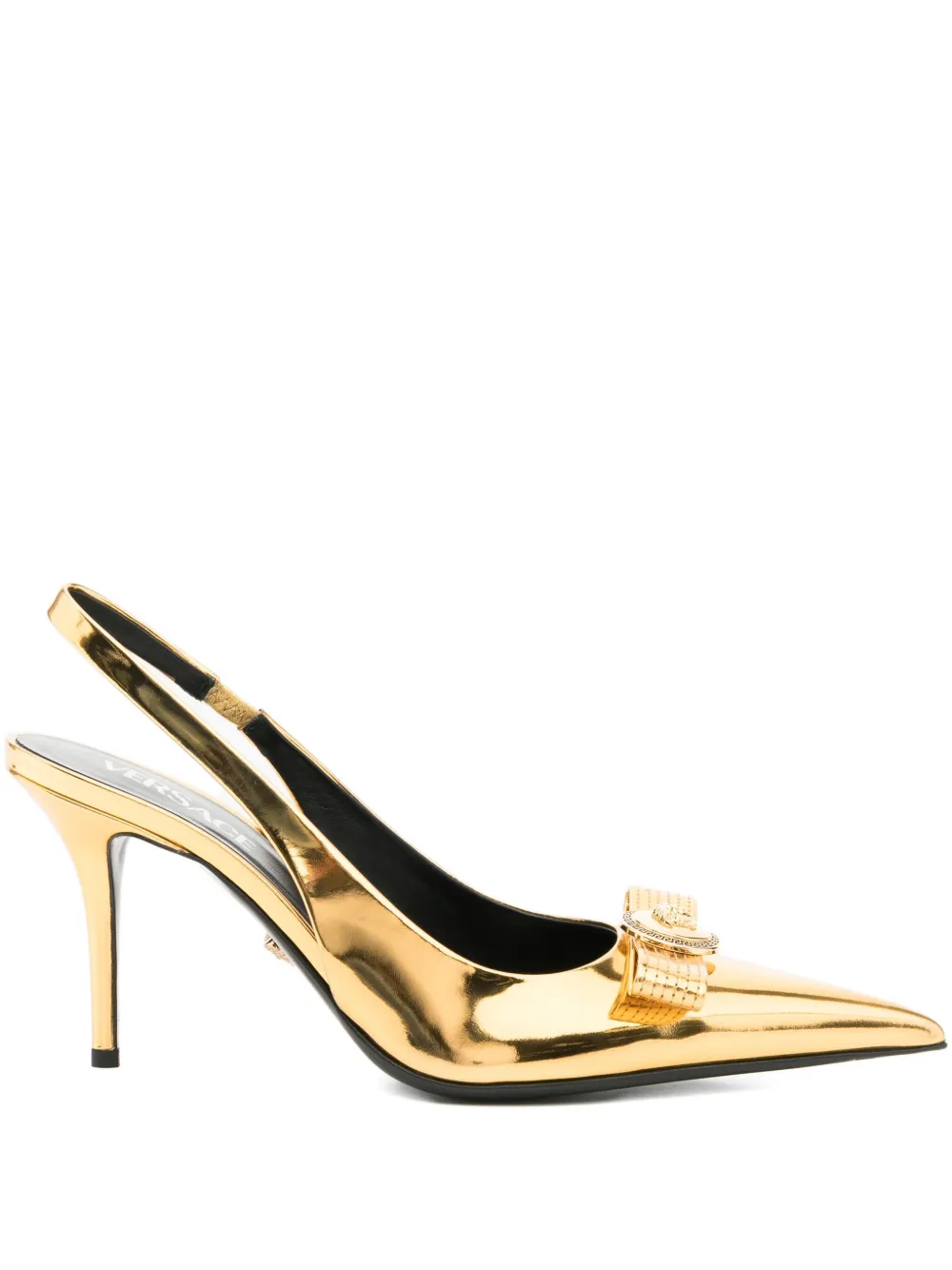 Туфли Gianni Ribbon 90 VERSACE, желтый