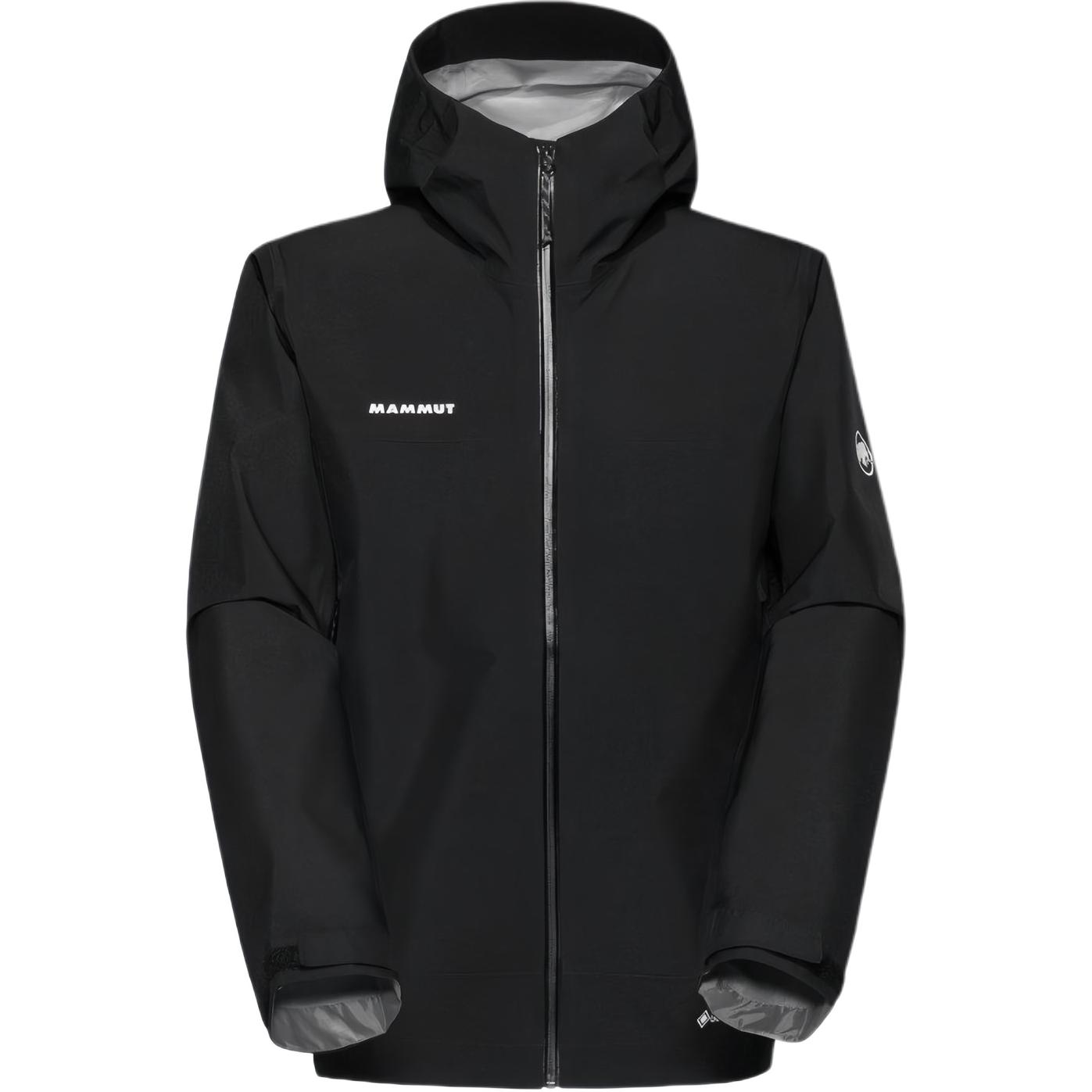 

MAMMUT Мужская ветровка для походов водонепроницаемая и ветрозащитная, Black