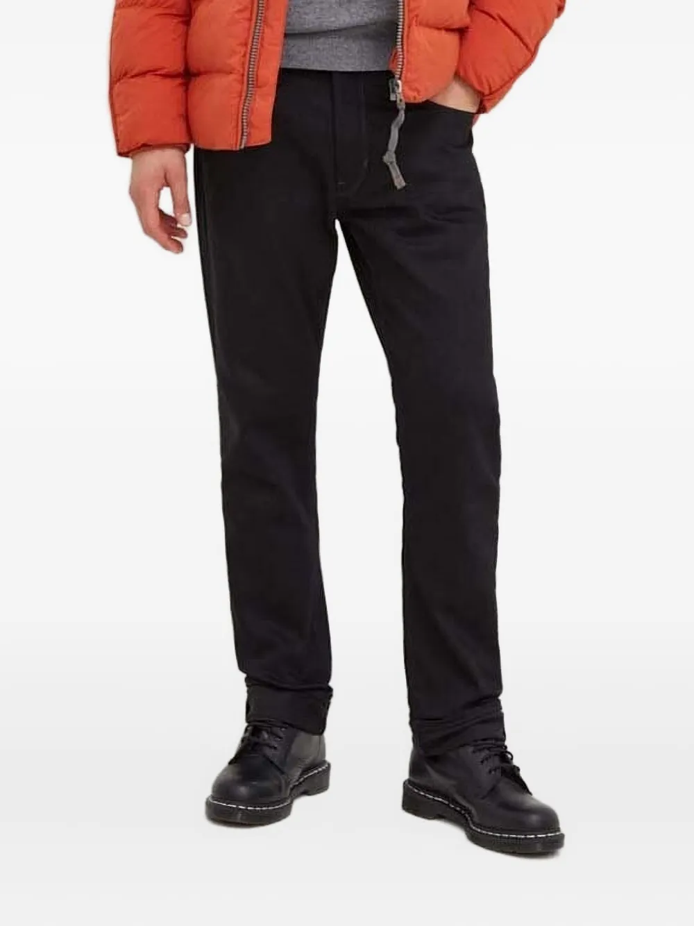 

Джинсы с кожаными заплатками G-Star RAW, черный