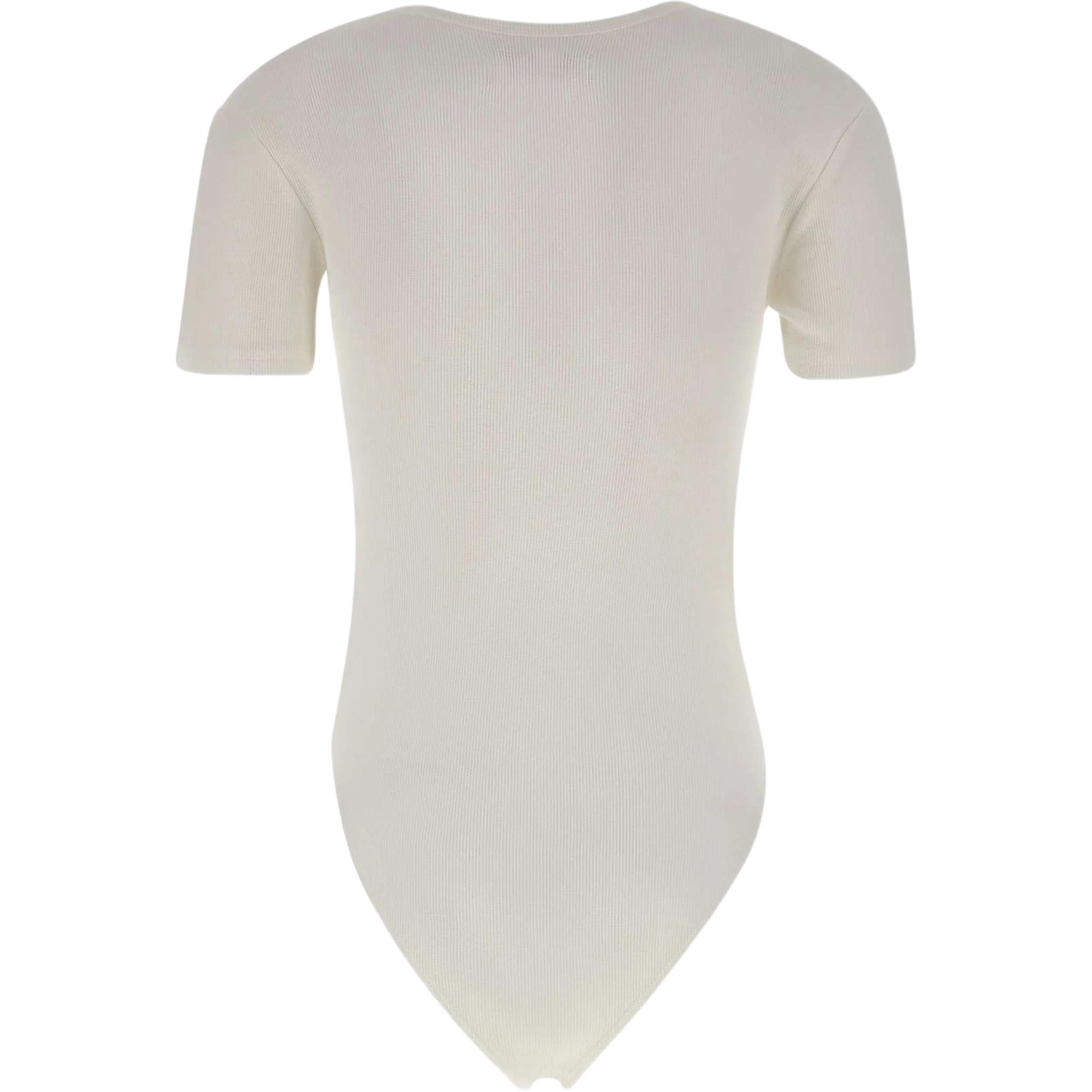 Боди Vivienne Westwood Shoer-Sleeved Crewneck Ribbed, серо-белый — фото 2