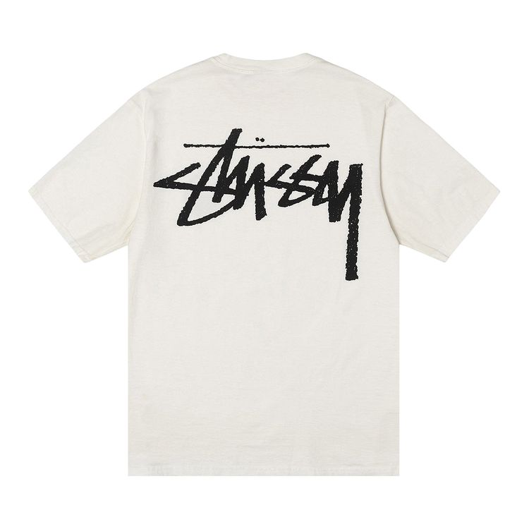 Футболка Stussy x Our Legacy Work Shop Yin Yang Pigment Dyed Tee 'Natural', кремовый — фото 2