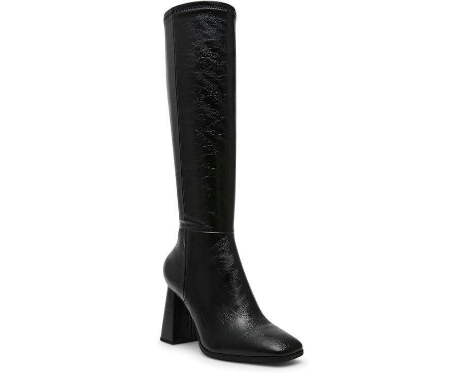 Сапоги женские Steve Madden Livah высокие на каблуке, черный