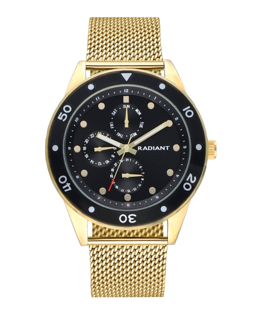 

Мужские часы Canarias RA617704 со стальным и золотым ремешком Radiant, золотой