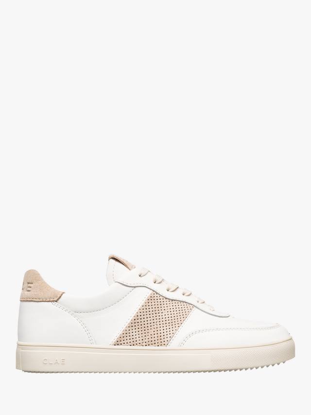 

Кроссовки davis в кожаную полоску сбоку CLAE, цвет Off White/Safari