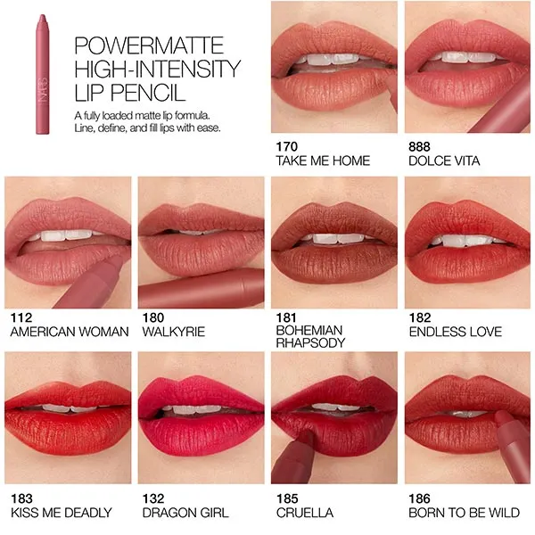Губная помада Powermatte High-Intensity Lip Pencil Nars, цвет dragon girl — фото 4