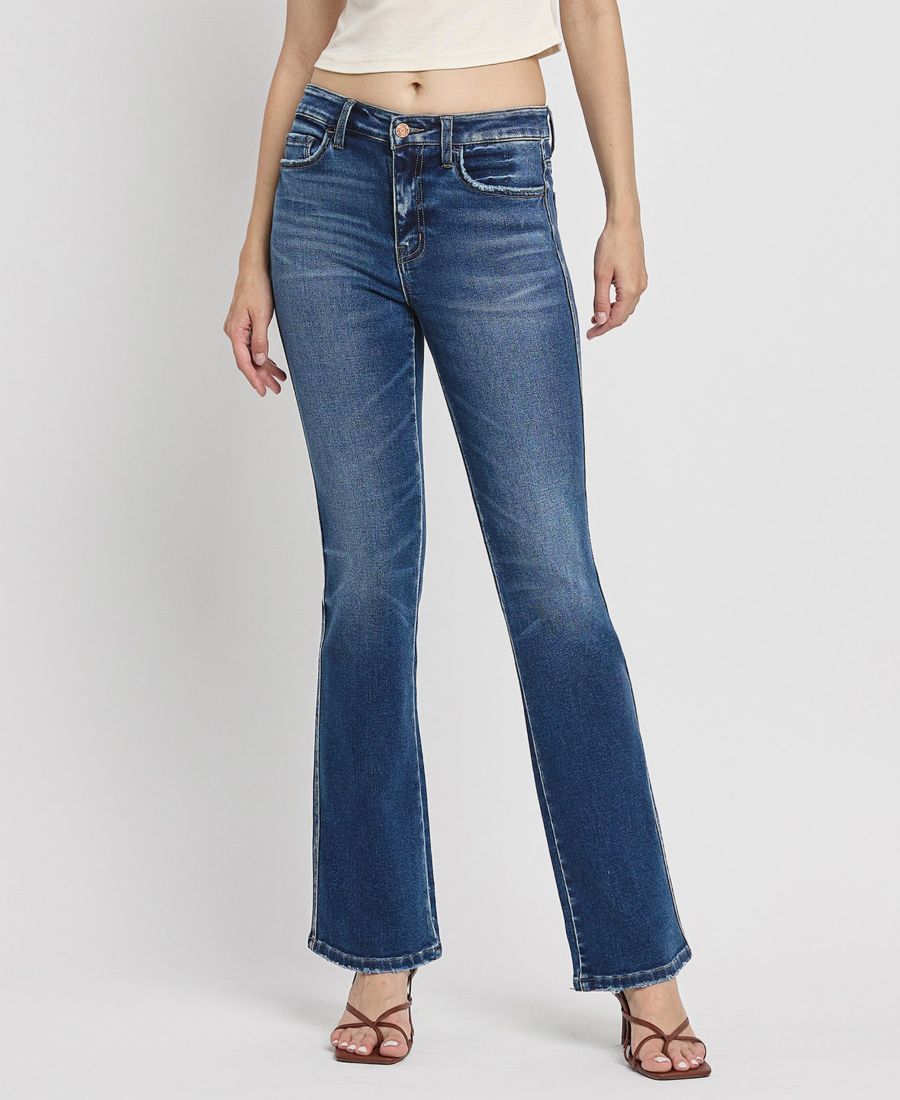 

Женские джинсы с высокой посадкой и расклешенными штанинами Vervet, Sufficed blue