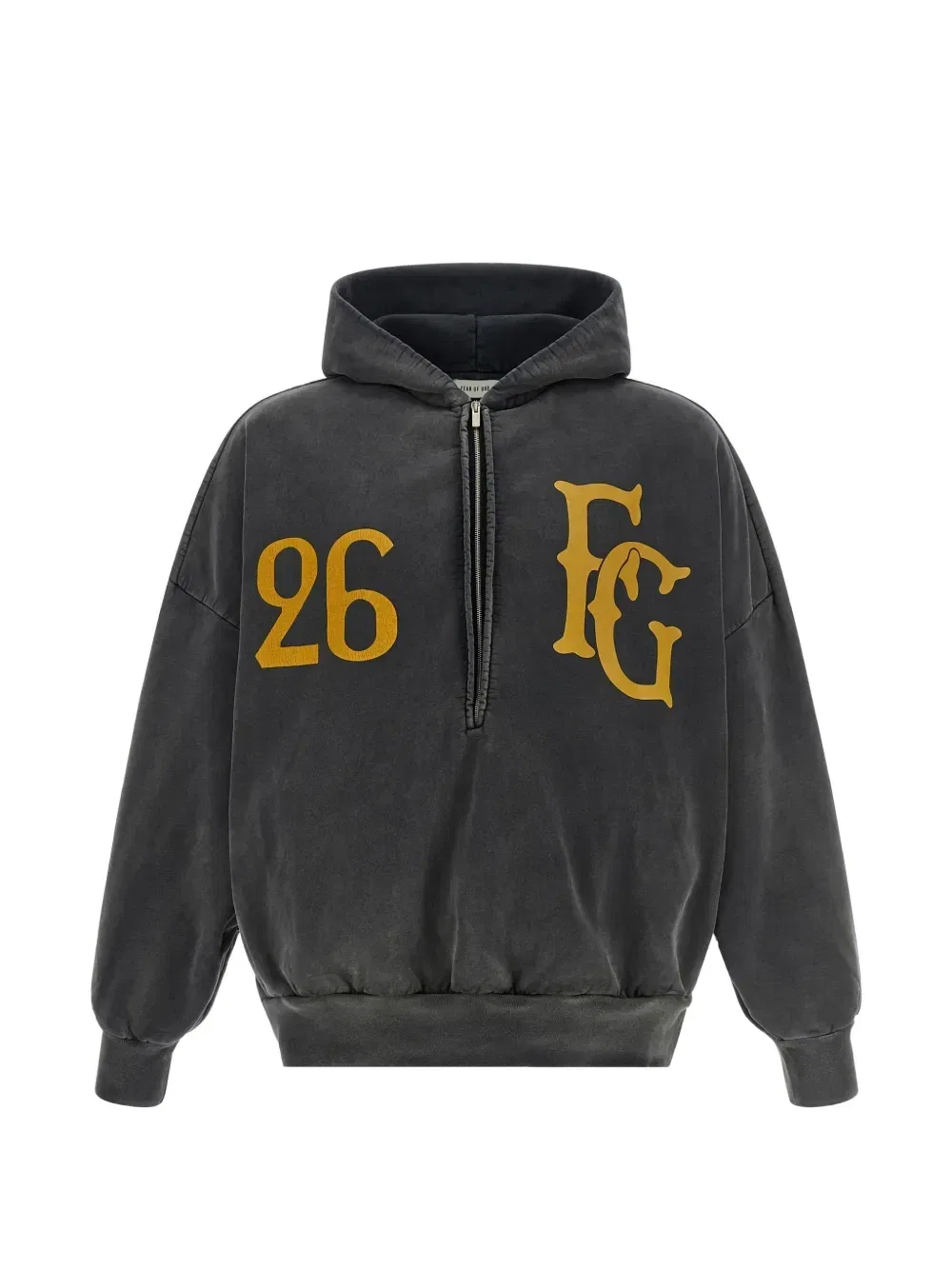 Толстовка с воротом на молнии Half-Zip Baseball Club Fear Of God, серый