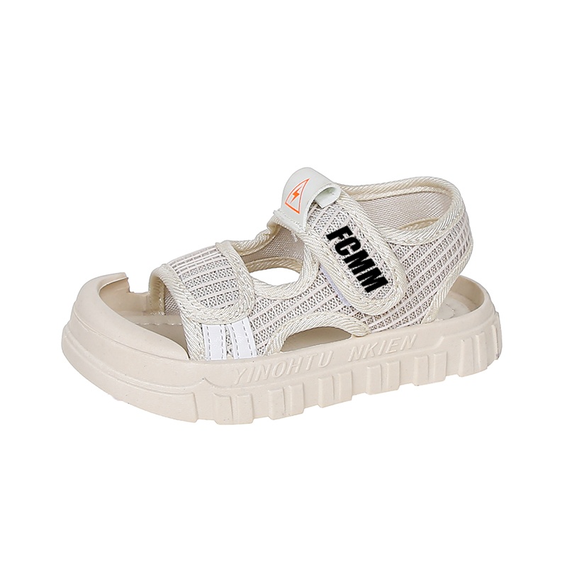 

Нескользящие водонепроницаемые низкие сандалии для детей FCMM, бежевый