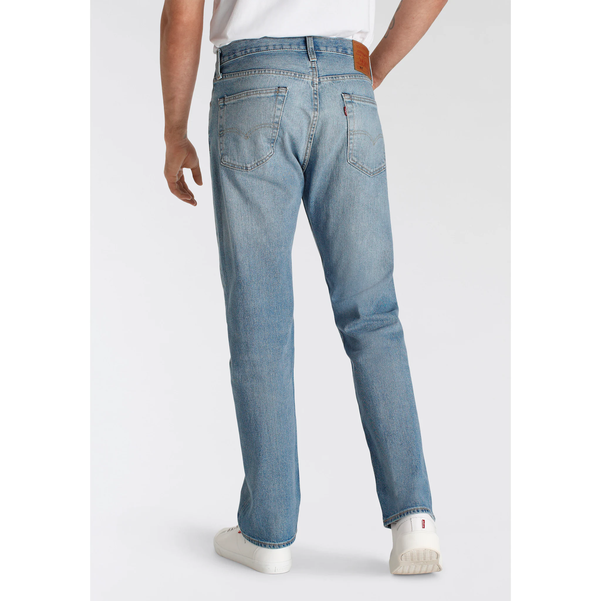 Прямые джинсы Levi's "501 LEVI'S ORIGINAL", с фирменной этикеткой, цвет Stretch It Out — фото 3