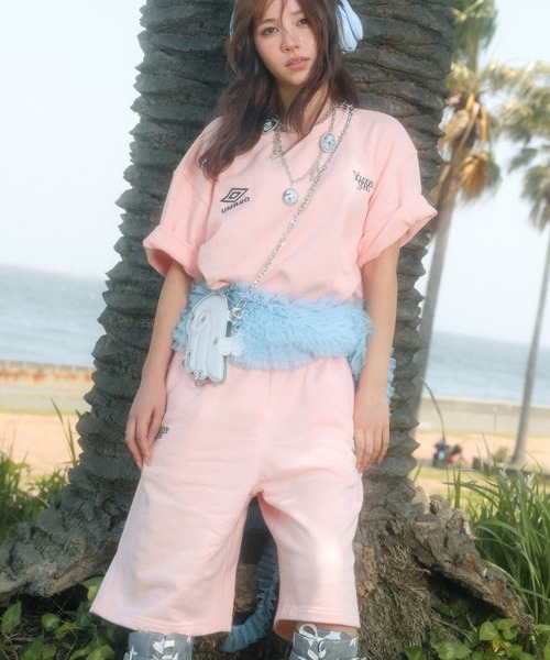 

Комплект спортивный (футболка с коротким рукавом и шорты) UMBRO Younger Song, розовый