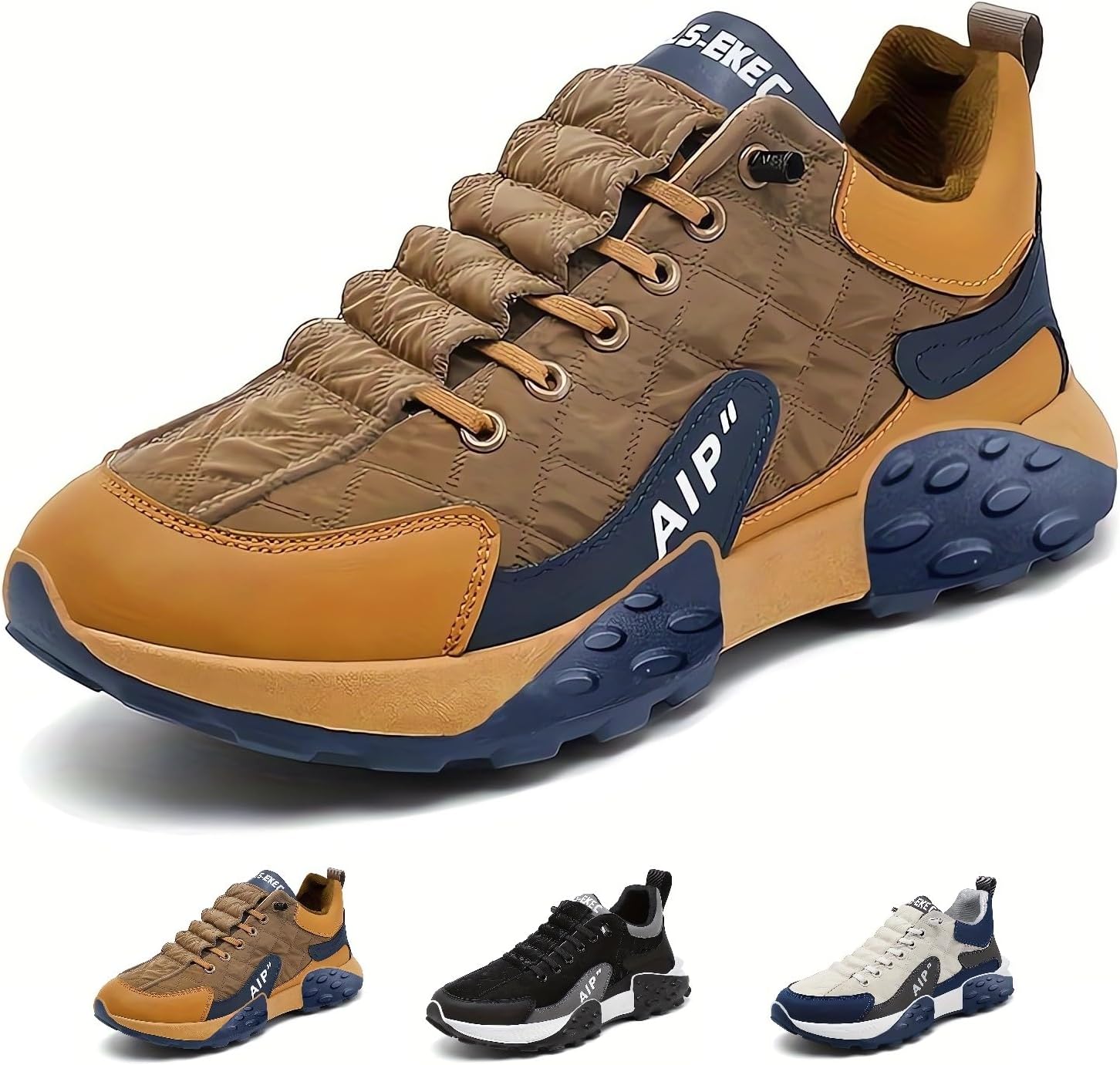 

Мужские ортопедические кроссовки Vdhwter 2024, водонепроницаемые, с воздушной амортизацией AIP, для ходьбы и тенниса, удобные, широкие, на легком надеваемом дизайне, коричневый