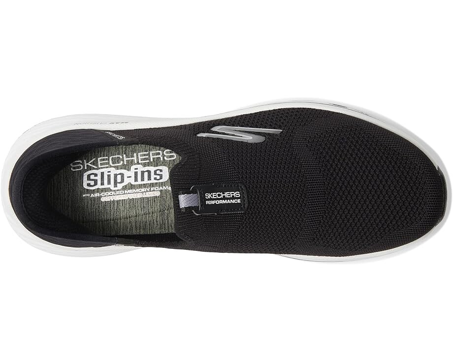 Кроссовки SKECHERS Max Cushioning Elite 2.0 Eternal Hands Free Slip-Ins, цвет Black/White — фото 2