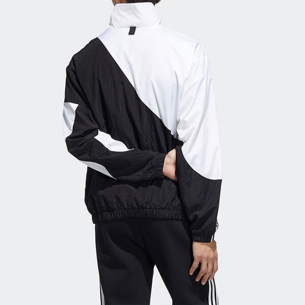 Куртка adidas neo Colorblock Stand Collar Long Sleeves Zipper Jacket Black, мультиколор — фото 3