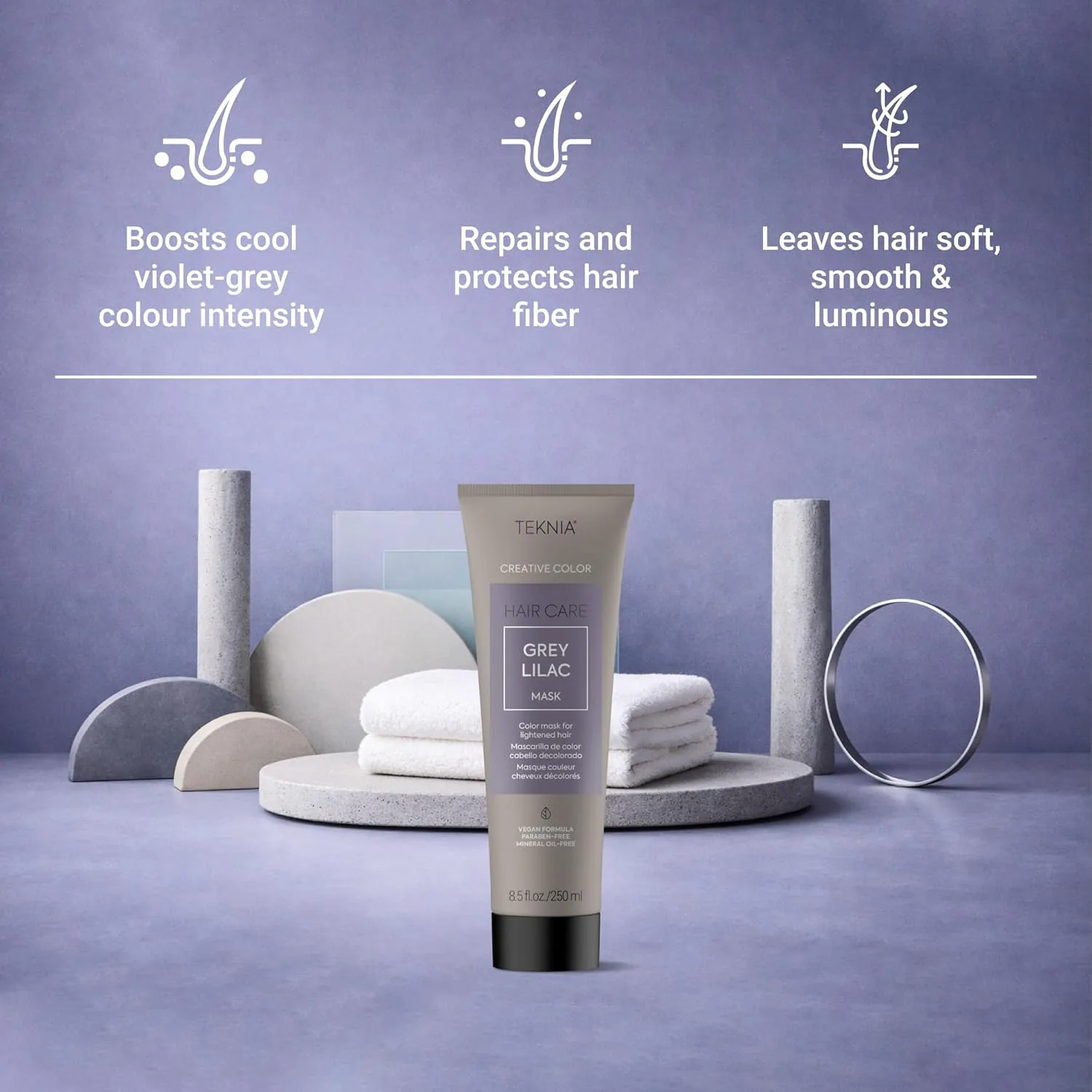 Маска для волос LAKMÉ Teknia Color Refresh, маска для окрашивания волос., Grey Lilac — фото 3