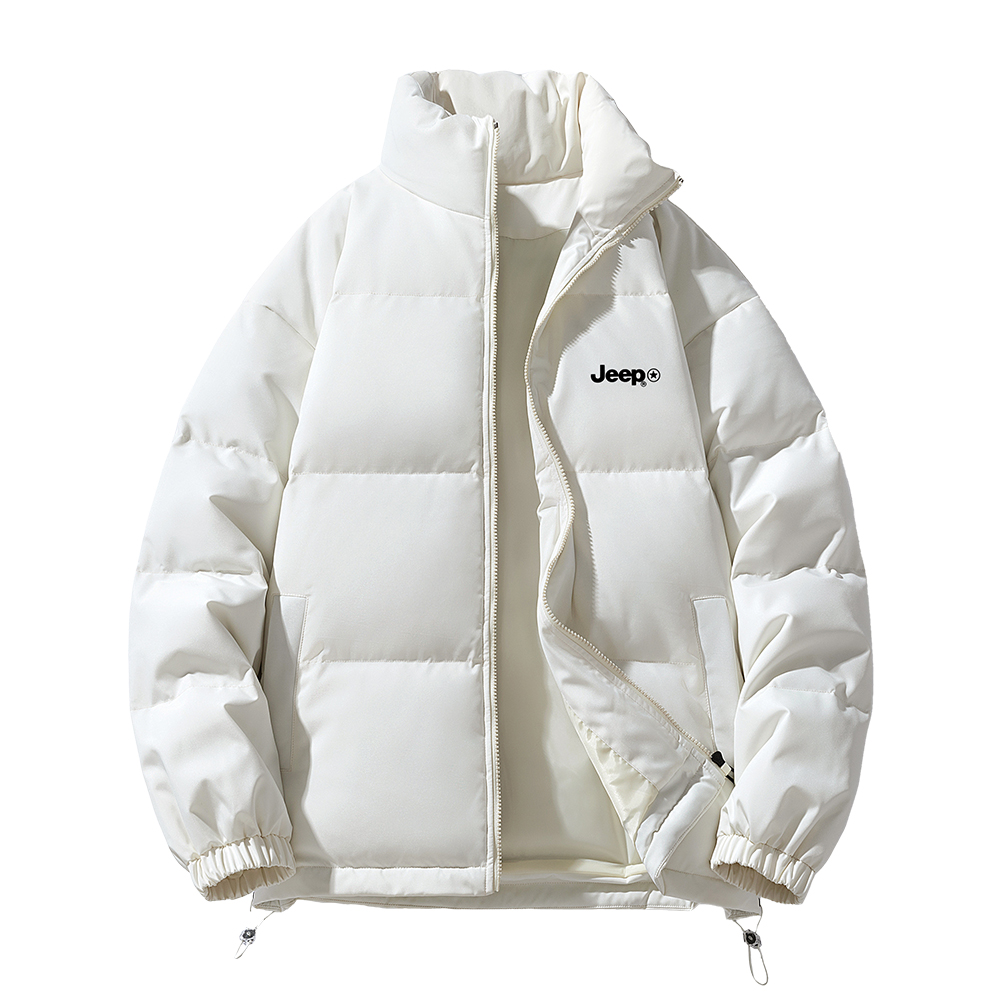 

Пуховик Unisex Stand Collar Thickened Jeep, p744mwm155-1 экрю