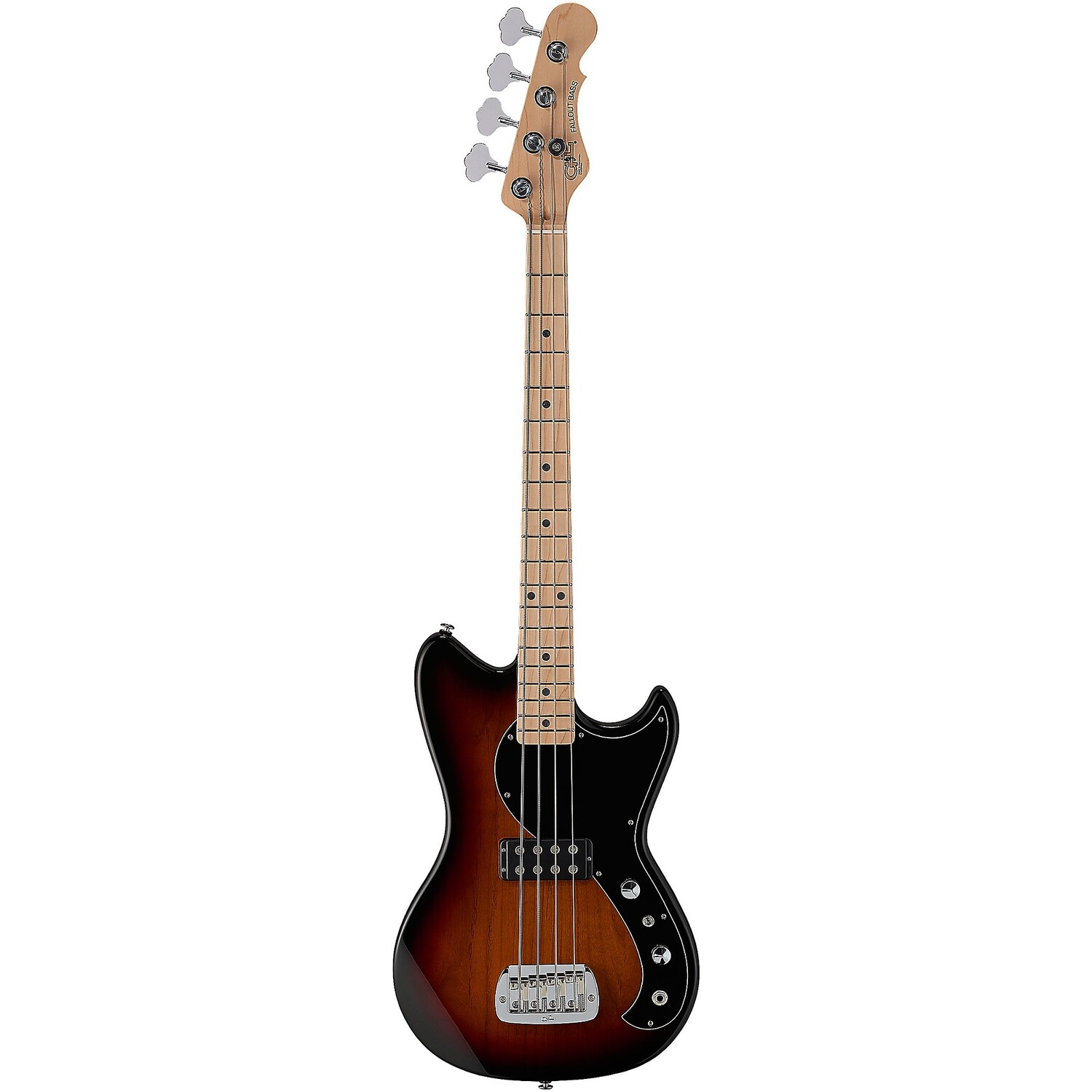 

Электробас-гитара G&L Fullerton Deluxe Fallout Shortscale 3-Tone Sunburst, Белый, Электробас-гитара G&L Fullerton Deluxe Fallout Shortscale 3-Tone Sunburst