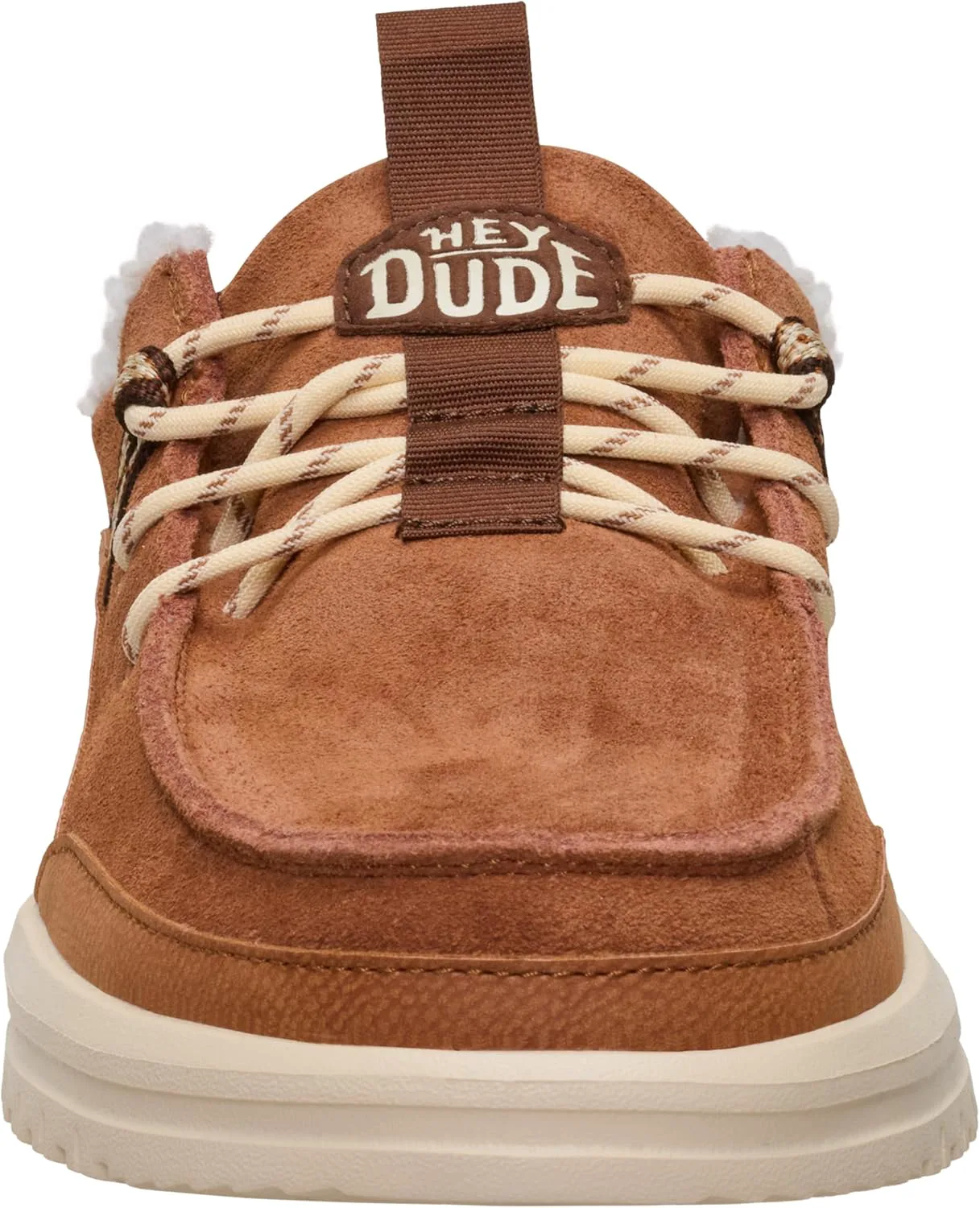 Мужские слипоны HEYDUDE Bradley Blipper из замши, коричневый/мультиколор — фото 4