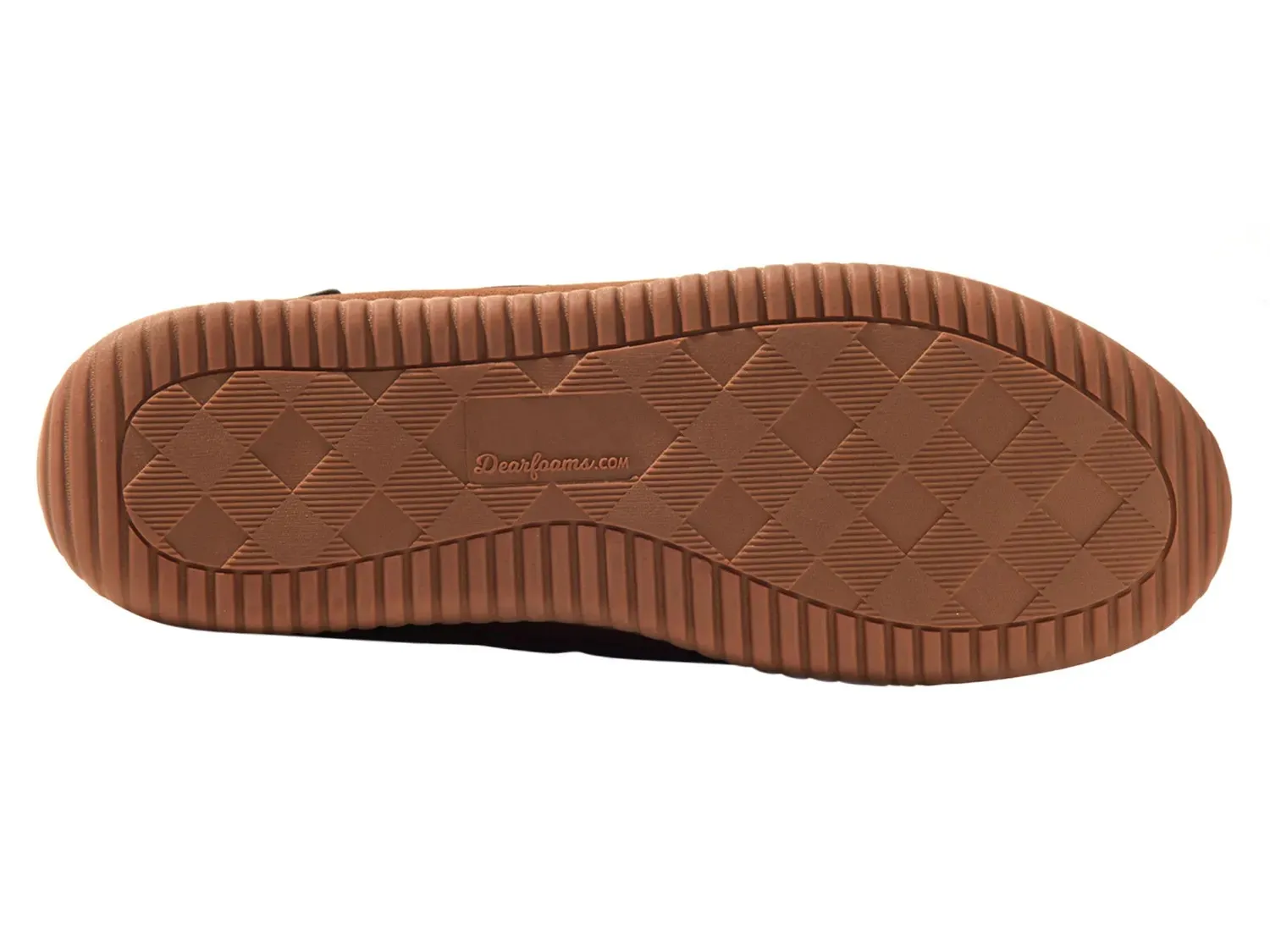 Тапочки Dearfoams Pierce Slipper — мужские, коньячного цвета — фото 3