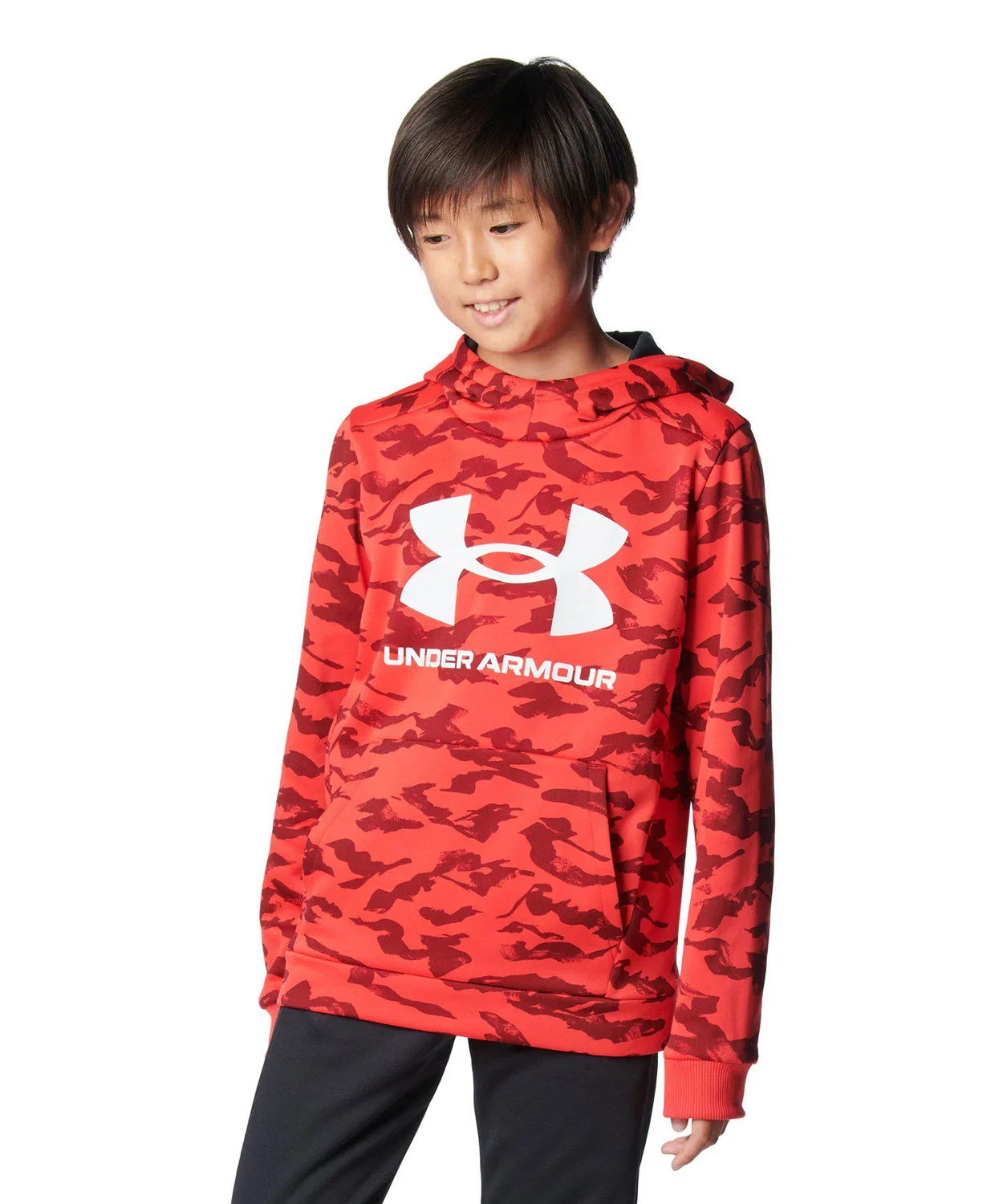Флисовая кофта Under Armour Armour Fleece с принтом и большим логотипом, жёлтая