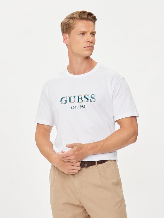 

Футболка стандартного кроя Guess, черный