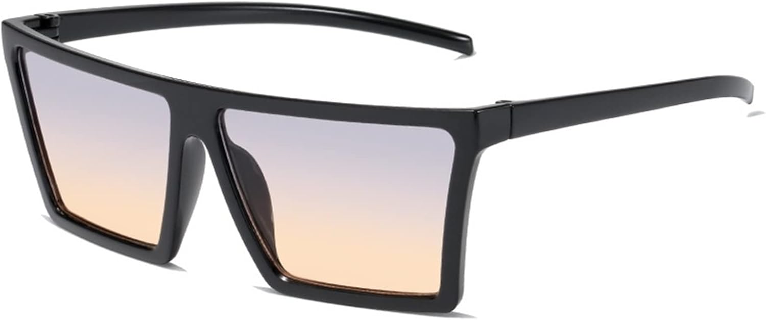 

Солнцезащитные очки 2026 в квадратной оправе большого размера, мужские и женские, для защиты от солнца на открытом воздухе и на пляже (цвет: A, размер: средний) MTZJH, E