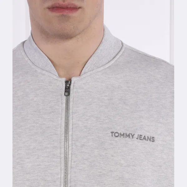 Толстовка-Бомбер свободного кроя Tommy Hilfiger, серый — фото 3
