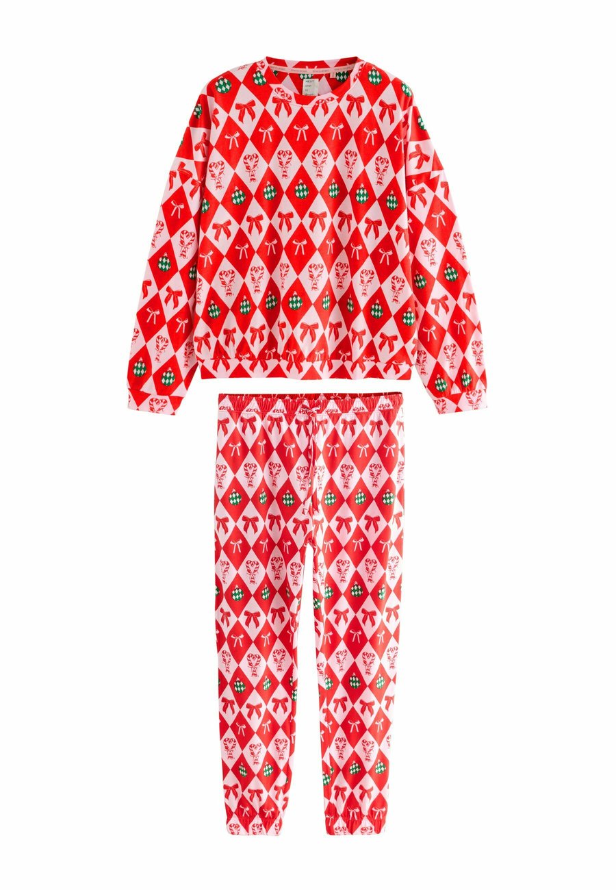 Пижамный комплект Next TALL FIT LONG SLEVE SET, Red Christmas Bows/Red