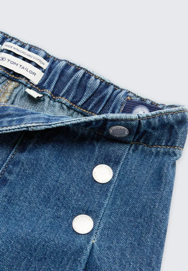 Широкие расклешенные джинсы Tom Tailor, Used Mid Stone Blue Denim — фото 3